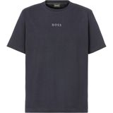 BOSS GREEN - T-shirt - Dark Blue - Met Ronde Hals