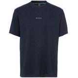 BOSS GREEN - T-shirt - Dark Blue - Met Ronde Hals