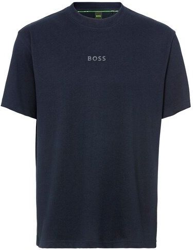 BOSS GREEN - T-shirt - Dark Blue - Met Ronde Hals