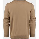 BOSS Botto regular fit trui wol - heren trui middeldik O-hals - beige