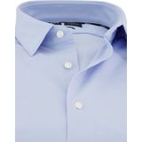 Hugo Boss - Jersey Shirt - Blauw - Klassieke Kraag - Lange Mouwen