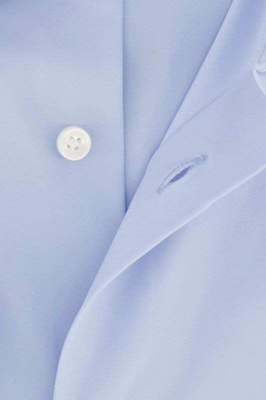 Hugo Boss - Jersey Shirt - Blauw - Klassieke Kraag - Lange Mouwen