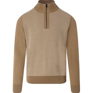 BOSS Dambino Half Zip Trui Camel - Heren - Schipperstrui