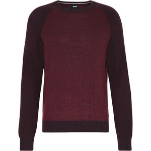 BOSS - Dairon - Trui - Rood - Regular Fit - Wolmengsel