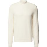 BOSS - Gebreide Coltrui - Grijs - Wol/Katoen