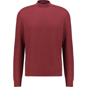 BOSS Derano regular fit trui wolmengsel, heren trui middeldik turtleneck, rood