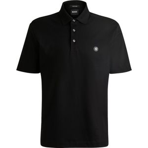 BOSS Parris regular fit heren polo - pique - zwart
