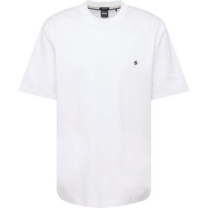 Hugo Boss - T-shirt - Wit - Gemerceriseerd Katoen - Ronde Hals - Korte Mouw
