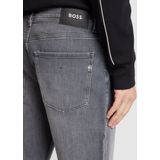 H-Delaware - Effen Jeans met Gevoerde Zoom en Ritssluiting - Heavy Washed