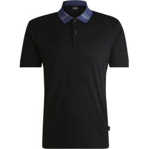 BOSS Phillipson slim fit heren polo - pique - zwart