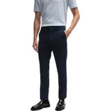 BOSS Black - Katoenen Broek - Blauw - Katoen/Lyocell/Elastaan