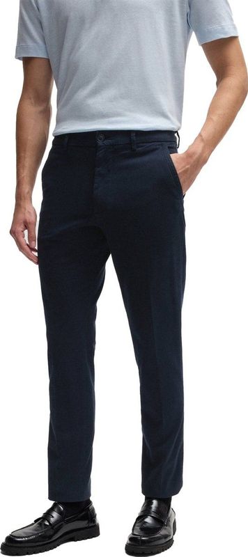 BOSS - Kaiton - Broek - Blauw - Katoen - Slim Fit