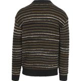 BOSS Pullover Aturn Wolblend Strepen Zwart - Heren - Pullovers