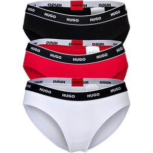 HUGO - Stripe Panties - 3-pack - Damesondergoed - Zwart - Katoen