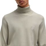 Hugo Boss - Rollneck Trui - Beige - Katoen - Regular Fit