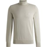 Hugo Boss - Rollneck Trui - Beige - Katoen - Regular Fit