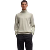 Hugo Boss - Rollneck Trui - Beige - Katoen - Regular Fit