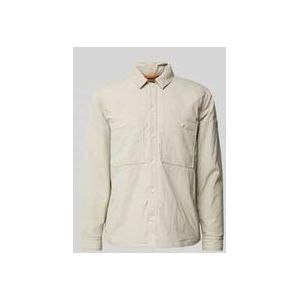 Boss Orange, Jassen, Heren, Beige, M, Veelzijdige Locky Overshirt in Beige