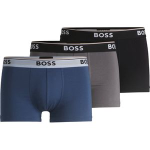 HUGO BOSS Power - Boxershorts - Blauw - Grijs - Zwart - Set van 3