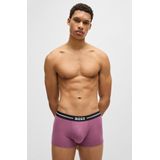 BOSS - Menswear - Boxershorts - Blauw - Katoen - Drievoudige Verpakking