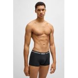 BOSS - Menswear - Boxershorts - Blauw - Katoen - Drievoudige Verpakking