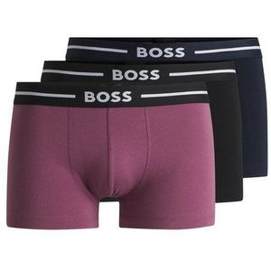 BOSS - Menswear - Boxershorts - Blauw - Katoen - Drievoudige Verpakking