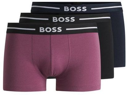 BOSS - Menswear - Boxershorts - Blauw - Katoen - Drievoudige Verpakking
