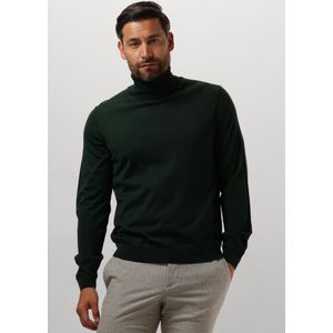 Hugo Boss - Groene Slim Fit Trui - Wol