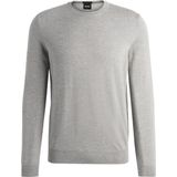 BOSS - Botto - Trui - Grijs - Regular Fit - Wol
