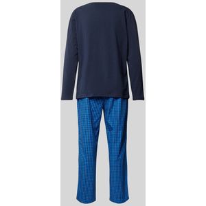 BOSS - Pyjama - Blauw - Katoen - Regular-Fit