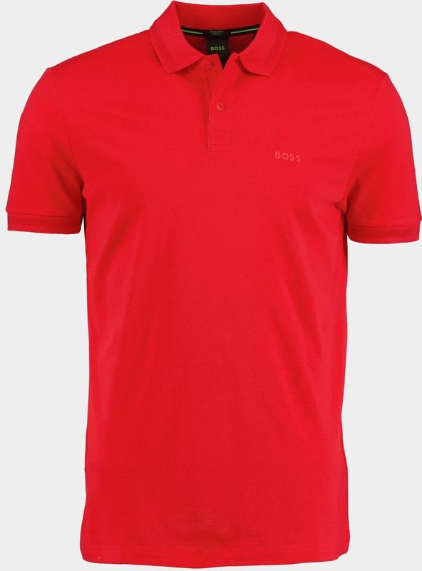 BOSS Green Polo korte mouw Rood Pio 1 10256488 01 50507583/645