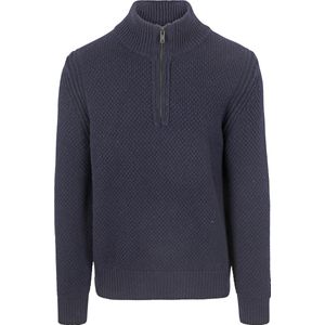 BOSS Trui Half Zip Kurano Navy - Maat XL - Heren - Pullovers