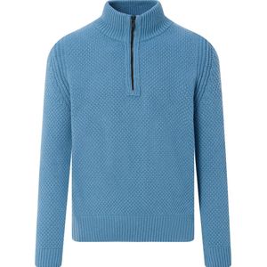 BOSS Trui Half Zip Kurano Blauw - Heren - Pullovers