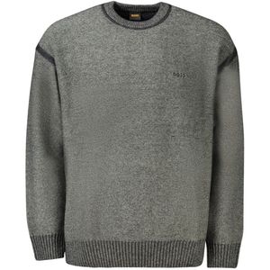 Hugo Boss - Gebreide Trui - Grijs - Wol
