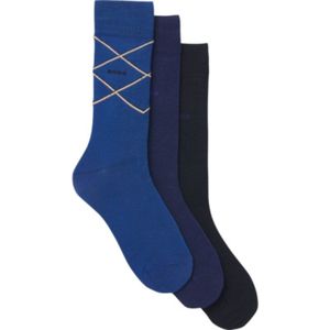 BOSS - Black Giftbox - Sokken - Blauw - Katoen - 3-pack