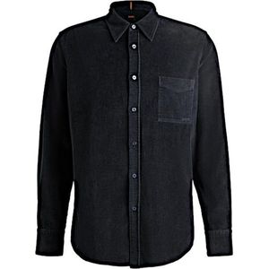 Overhemd - Effen - Corduroy - Lange Mouw - Regular Fit