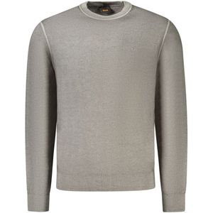 Hugo, Heren, Truien, Grijs, Maat: M Wol,