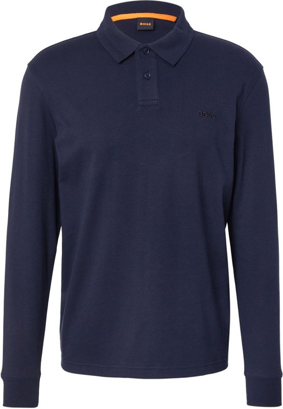 Hugo Boss - PE Interlock Longsleeve Polo - Black - Interlock Jersey