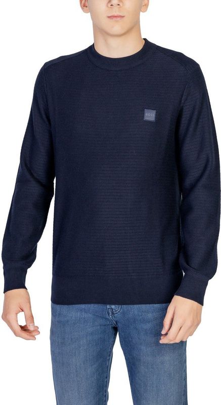 Boss Orange - Anion - Gebreide Trui - Groen - Katoen en Kasjmier