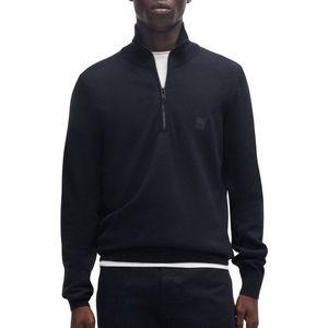 BOSS Kanobix Half Zip Trui Donkerblauw - Heren - Schipperstrui