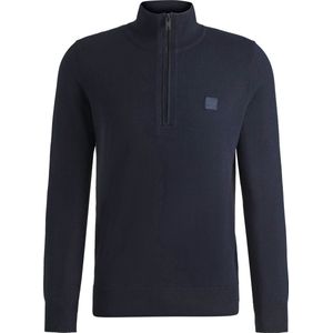BOSS Orange - Pullover - Zwart - Katoen/Kasjmier
