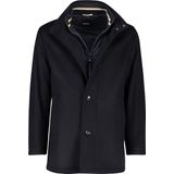 Boss - Coxtan - Winterjas - Navy - 90% Wol 10% Kasjmier
