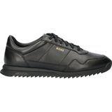 BOSS - Zayn Low - Lage Sneakers - Zwart - Leer - Heren