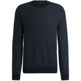 Boss Orange - Gebreide Trui - Blauw - Katoen - Moderne Multikleur Structuur
