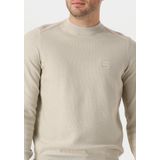 Boss - Gebreide Trui - Grijs - Katoen/Kasjmiermix