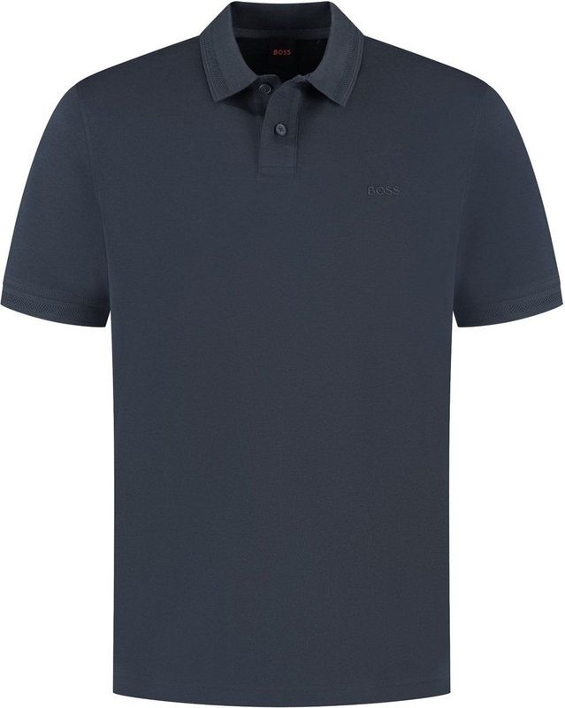 BOSS Orange - Polo - Blauw - 100% Katoen