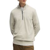 BOSS Orange - Pullover - Beige - Katoen/Kasjmier