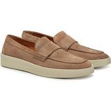 Boss - Clay - Loafer - Beige - Suède - Imitatieleer - Flexibele Rubberen Loopzool