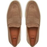 Boss - Clay - Loafer - Beige - Suède - Imitatieleer - Flexibele Rubberen Loopzool