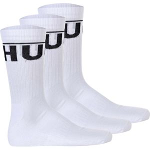 HUGO - QS ICONIC CC 1 - Vrijetijdssokken - Wit - Set van 3 paar